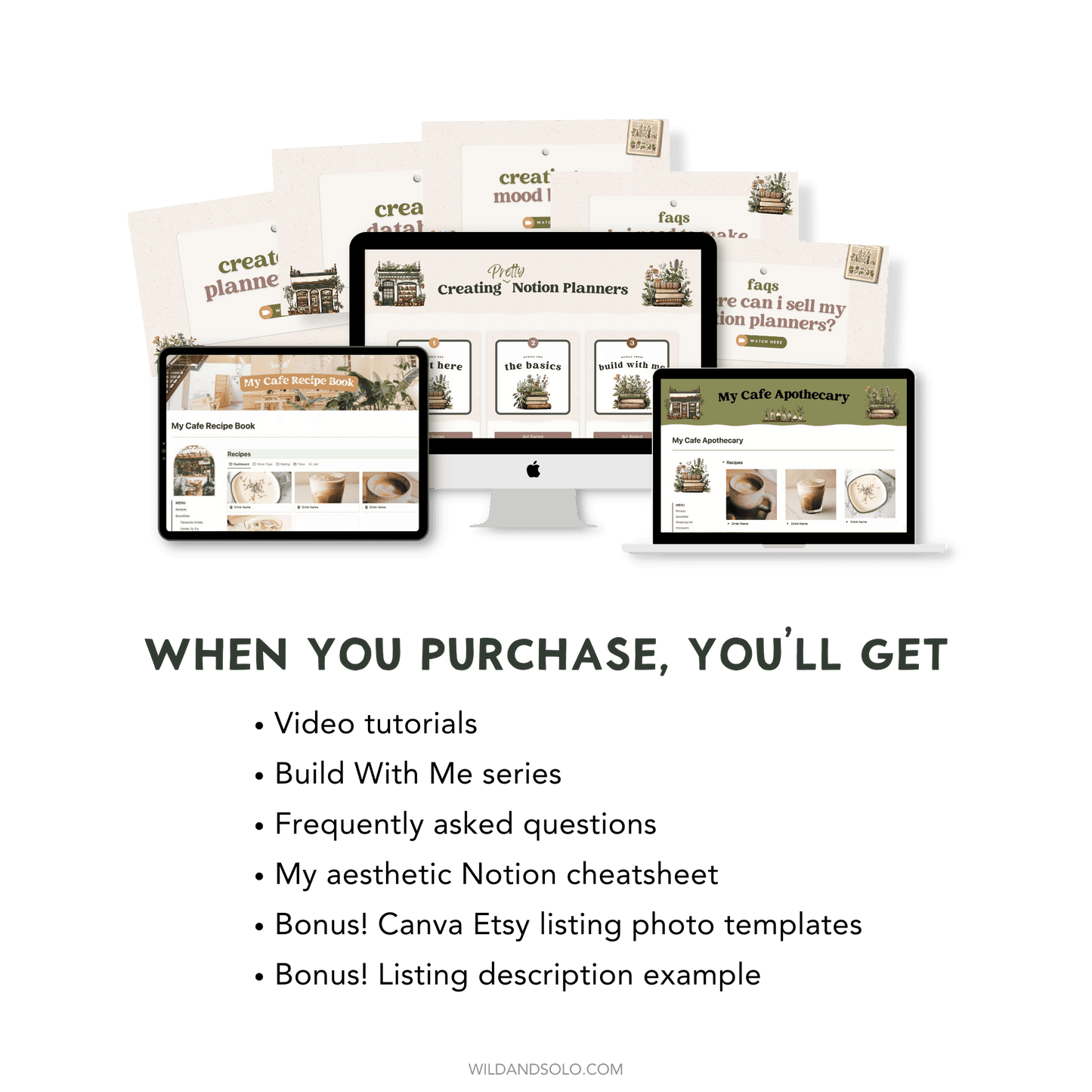 Creating Pretty Notion Planners Mini Course
