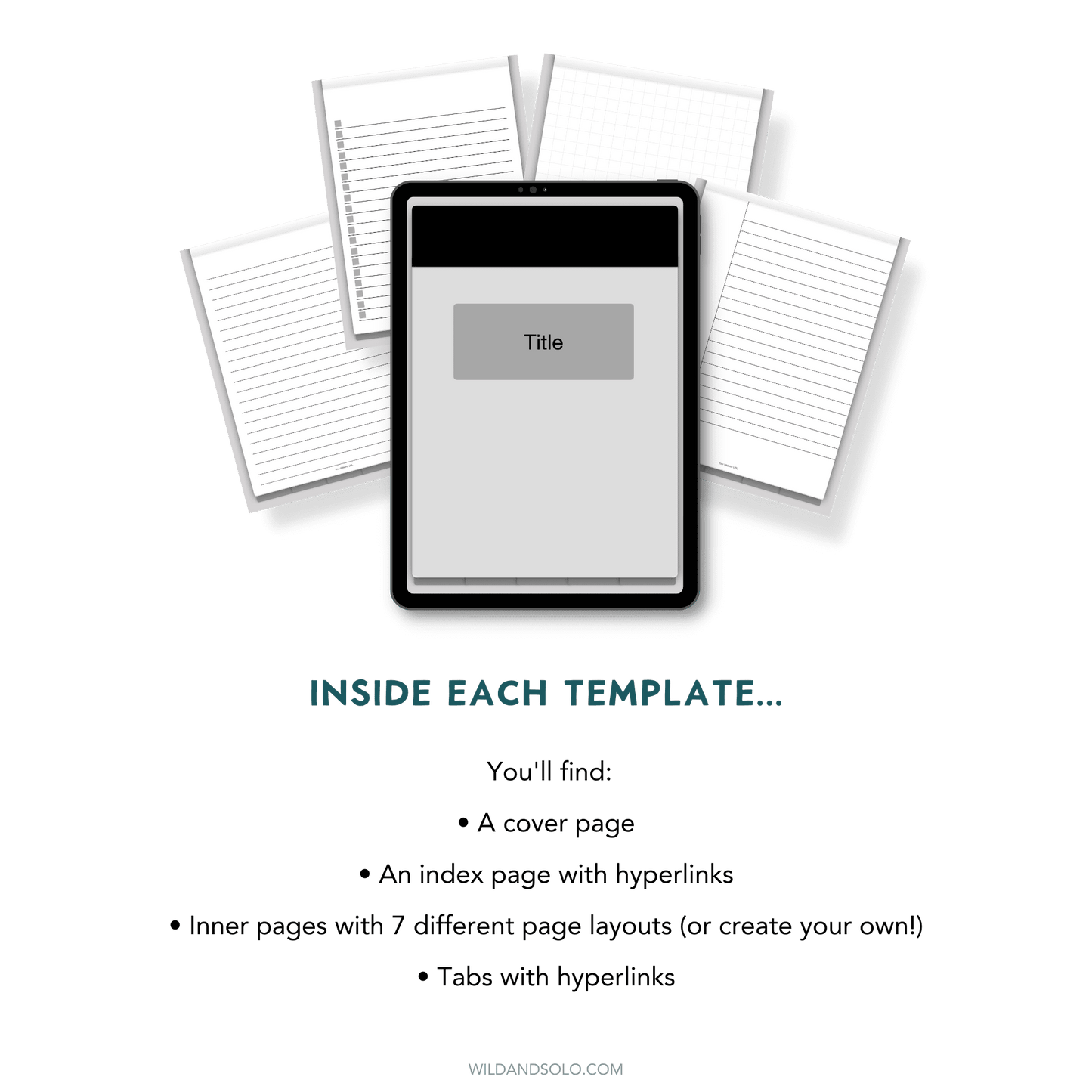 The Digital Notepad Template Kit
