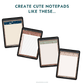 The Digital Notepad Template Kit