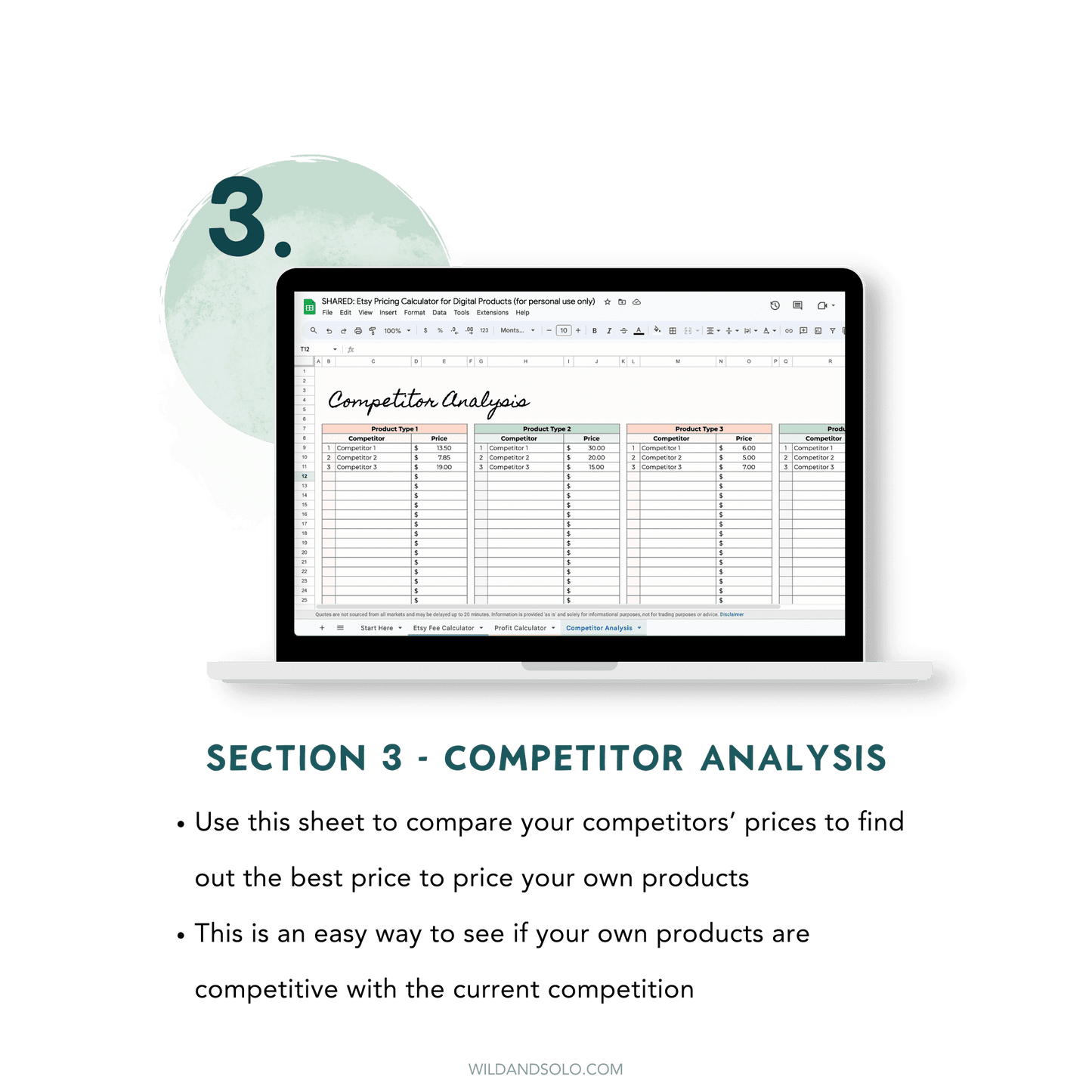 Etsy Fee Calculator Spreadsheet