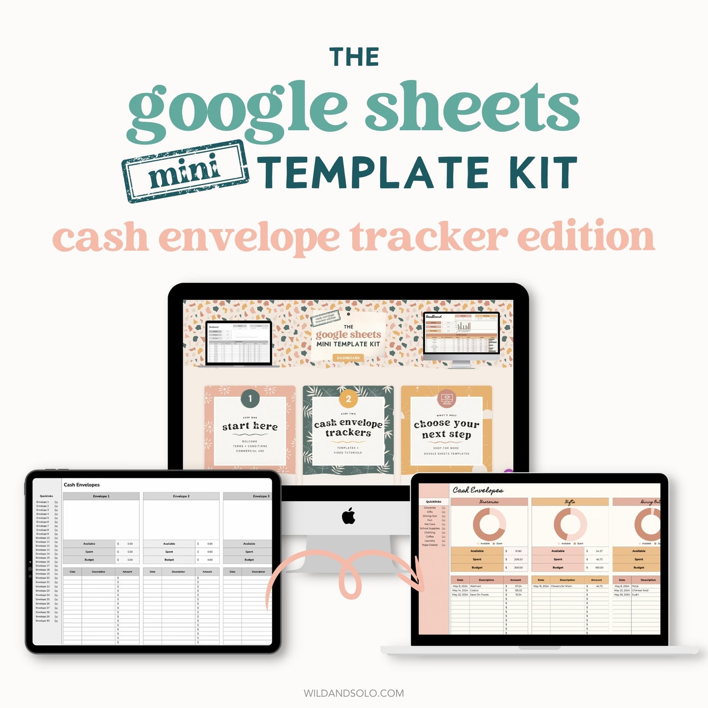 The Google Sheets Mini Template Kit - Cash Envelope Tracker Edition