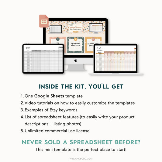 The Google Sheets Mini Template Kit - Symptom Tracker Edition