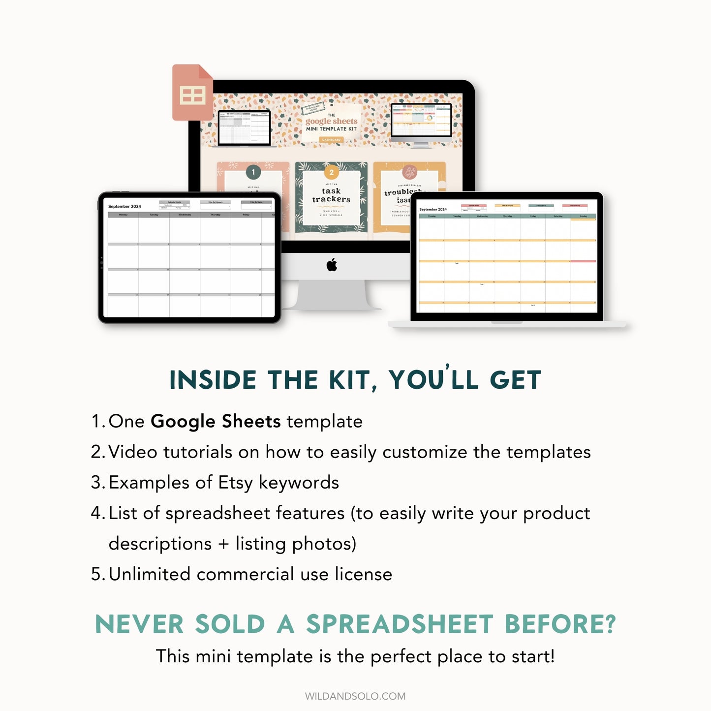 The Google Sheets Mini Template Kit - Task Tracker + Smart Calendar Edition