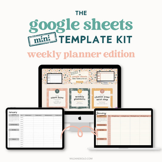 The Google Sheets Mini Template Kit - Simple Weekly Planner Edition