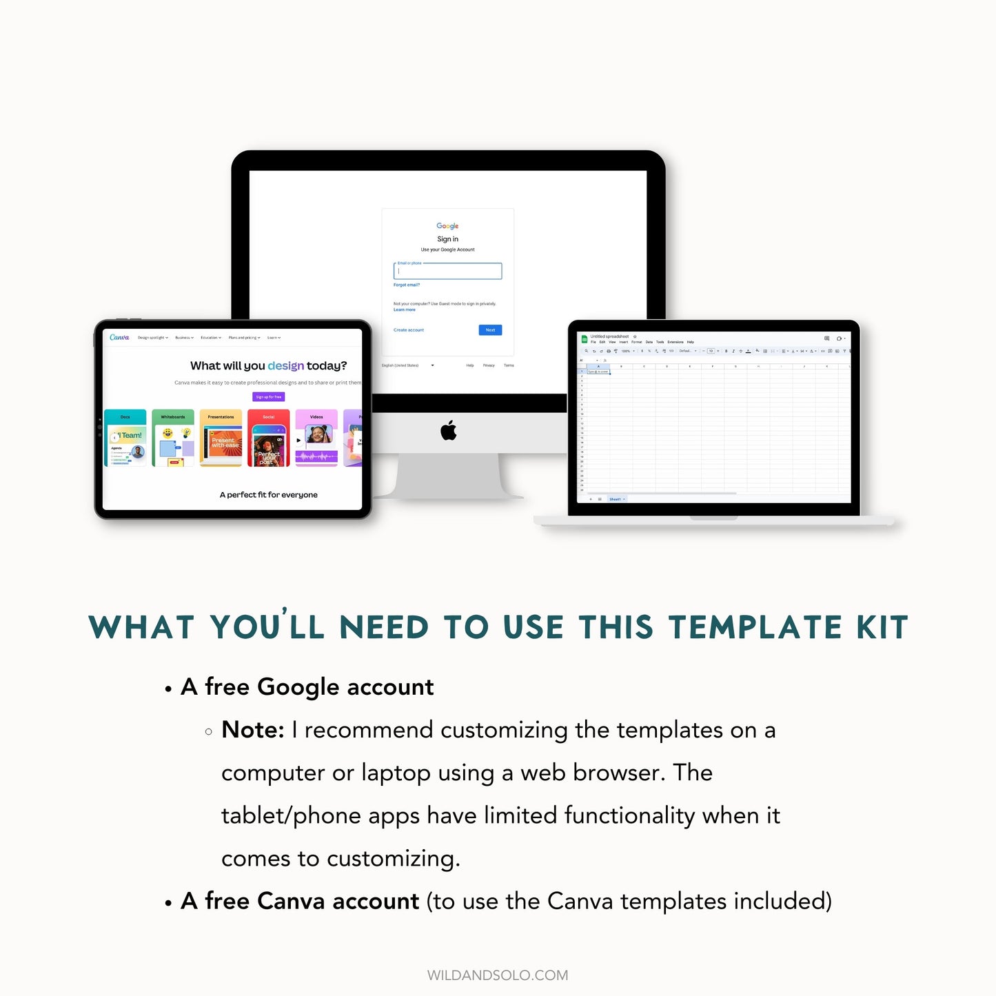 The Google Sheets Template Kit - Travel Planner Edition