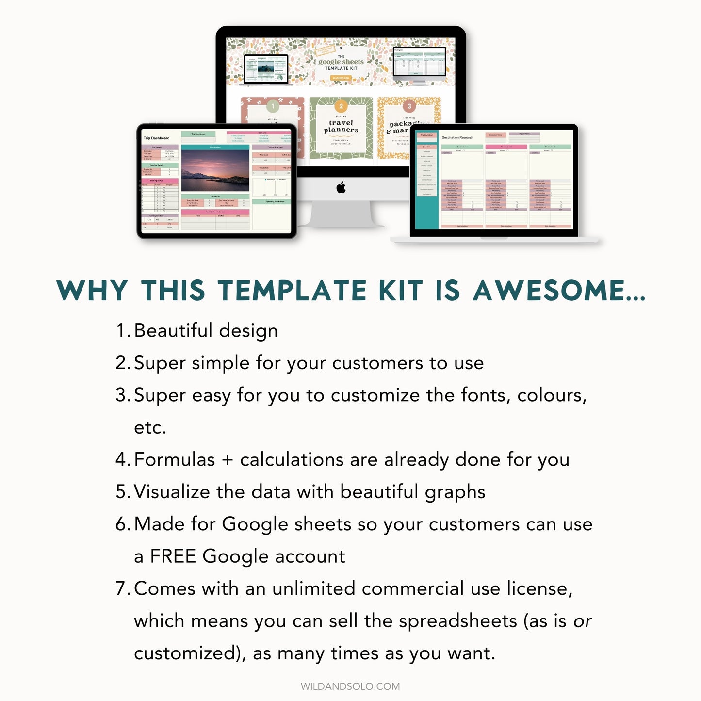 The Google Sheets Template Kit - Travel Planner Edition