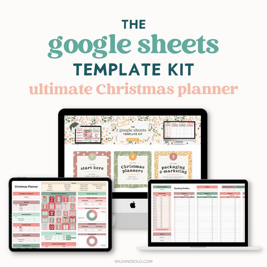 The Google Sheets Template Kit - Ultimate Christmas Planner Edition