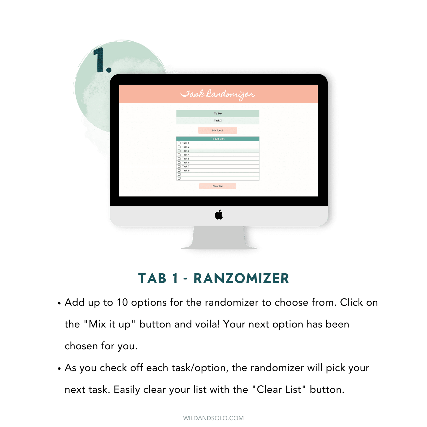 Task Randomizer Spreadsheet